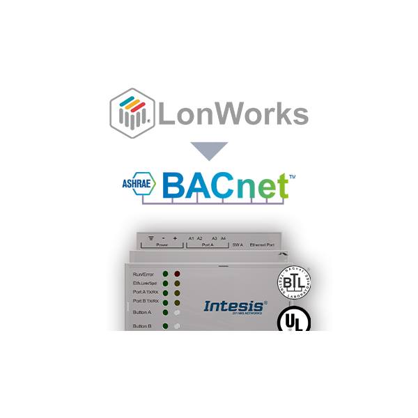 Bramka komunikacyjna LonWorks TP/FT-10 - BACnet IP & MS/TP Server - zdjęcie 01