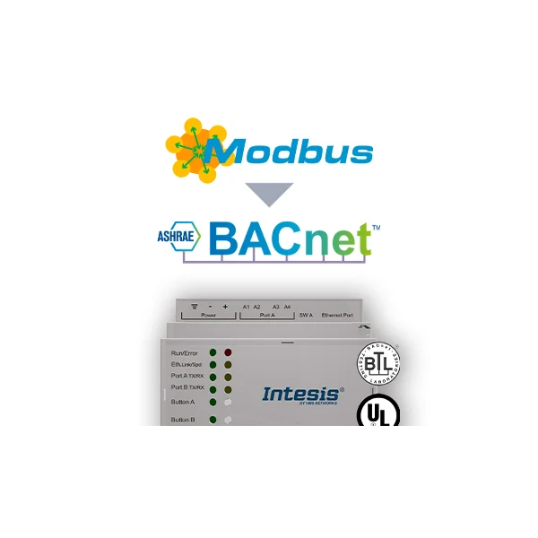 Bramka komunikacyjna Modbus TCP/RTU Master - BACnet IP & MS/TP Server - zdjęcie 01